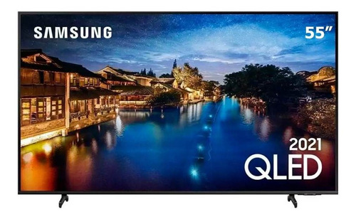 Imagem 1 de 2 de Smart Tv Qled 55 Samsung Qn55q60aagxzd, 4k Uhd Hdr Wi-fi, 2