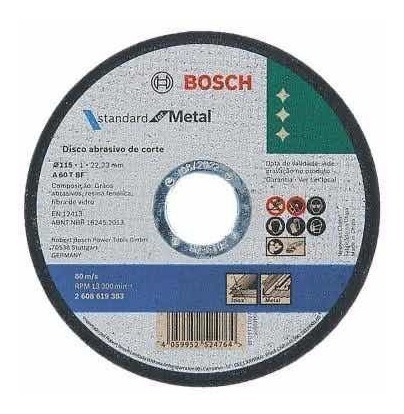 Disco Corte Metal 4 1/2  X 1mm Bosch (cajas 50 Unidades)