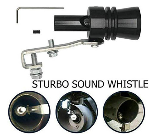 Silenciador De Silbato Simulador De Sonido Turbo Plateado Xl