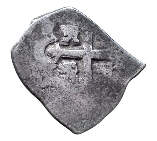 1 Un Real De Plata Macuquina Felipe V 1700 - 1746 Colonial
