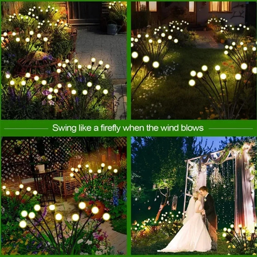 Luces Led Artificiales En Forma De Luciérnaga, 4 Piezas