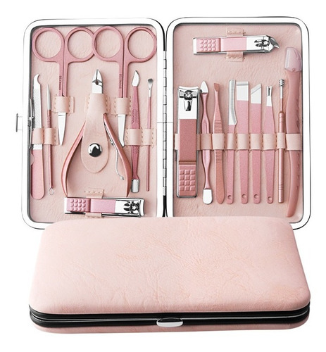 Set Manicure Pedicure Kit Cortauñas Profesional 18 Piezas