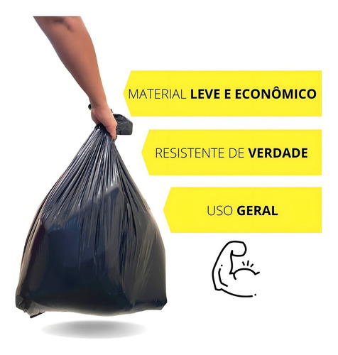 Saco De Lixo 100 Litros Uso Pesado Bem Reforçado Grosso 4kg