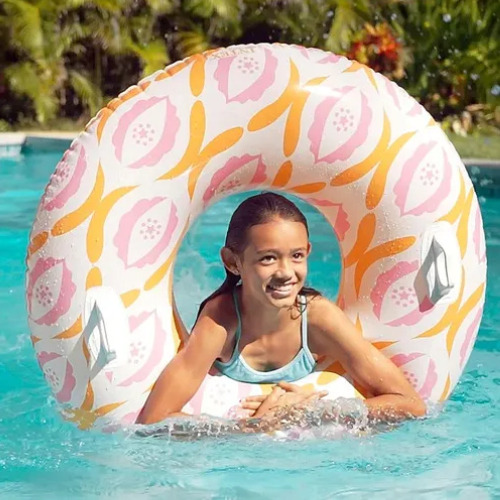 Inflable Salvavidas En Forma De Dona 56269 Blanco
