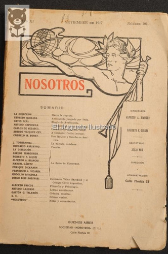 Nosotros Nro 101 De 1917 Revista Literatura Arte Historia