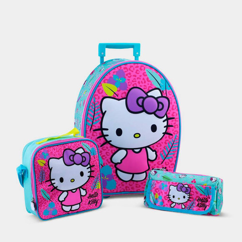 Set 3p Maleta Scool 803872  Hello Kitty