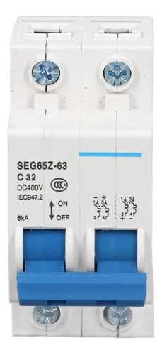 Disyuntor De Corriente Continua En Miniatura 2p 6ka 400v Air