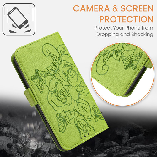 Funda Tipo Cartera De Piel 3d Con Forma De Flor Para Samsung Galaxy A06 A16 A26 A36 A56 A05s A15 A25 A35 A55 A04s A14 A24 A34 A54