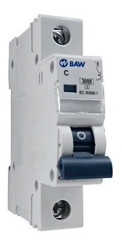 Imagen 1 de 2 de Llave Térmica Unipolar Baw Termomagnetica 10 16 20 25 32 Amp