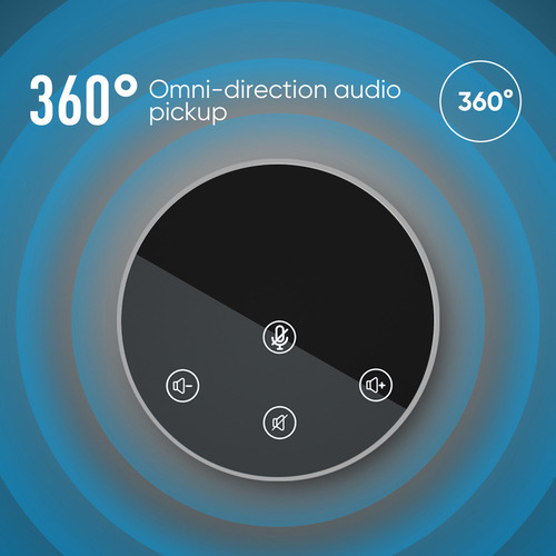 Microfone De Conferência Usb 360° Com Alto-falante E Botões