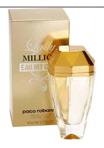 Lady Million Eau My Gold Paco Rabanne 80ml Dama Original