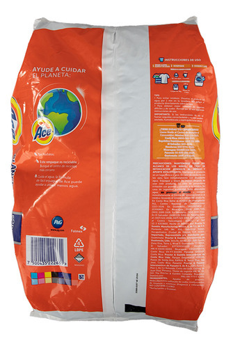 Detergente Ace Regular En Polvo 2 Kg