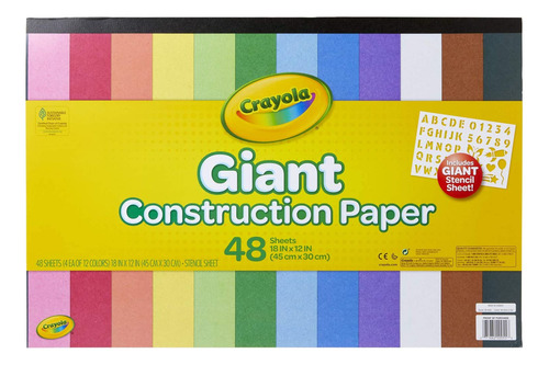 Crayola 99-0055 - Bloc De Papel De Construccion Gigante  18