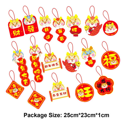 2 X 18 Peças De Decorações Penduradas Para O Ano Novo Chinês