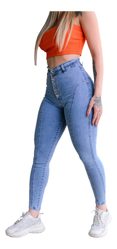 Jeans Mujer Elstizado Cintura Avispa Calse Perfecto Skinny