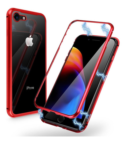 Funda Para iPhone Varios Modelos Case Bumper Metal Cristal