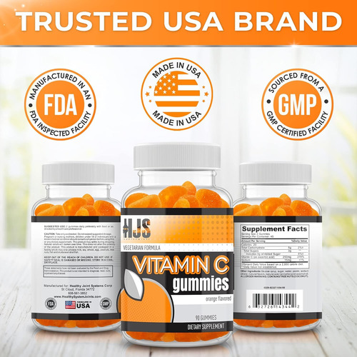Hjs Supplements Gomitas Vitamina C 1000mg 90 Unidades