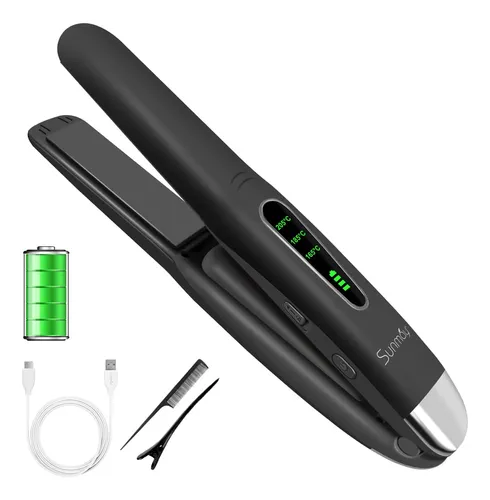 Sunmay Voga - Plancha Y Rizador De Pelo Inalámbrico 2 En 1.