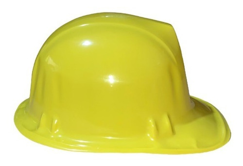 10 Casco Amarillo Plastico Fiesta Boda Batucada Bob Minero