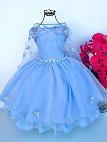Vestido de festa frozen infantil sales