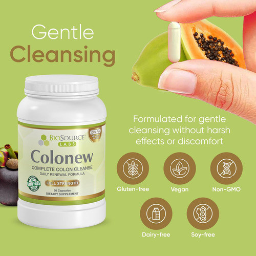Biosource Labs Colonew Limpieza Natural Colon 60 Cápsulas