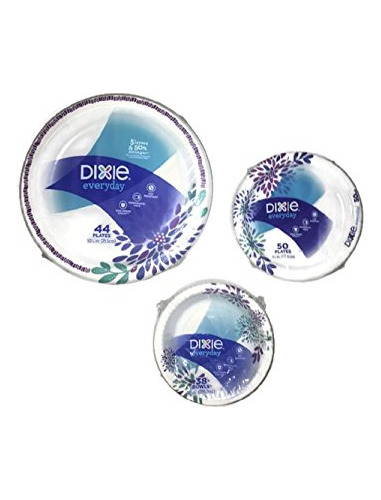 Dixie Everyday Paper Plate & Bowl Bundle, Large Plate (...