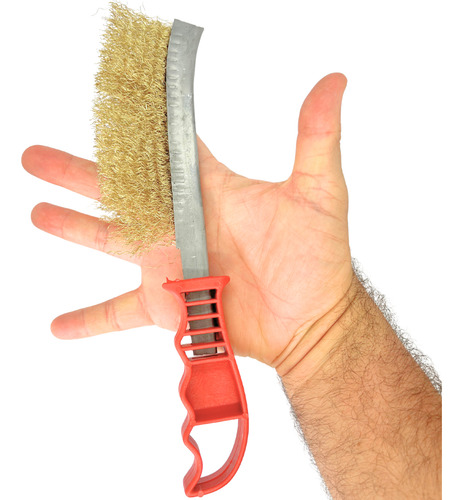 Escova De Aço Carbono Fio Ondulado Remove Tinta E Pinturas