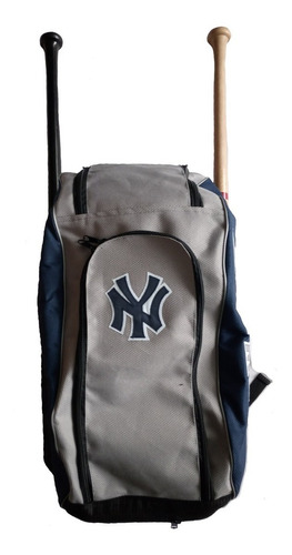 Maleta Batera Backpack Gris N.y. Yankees Beisbol