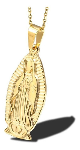 Collar Nuestra Señora De Guadalupe Virgen María Acero Inox 
