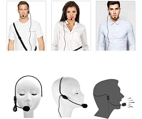 Micrófono Con Gancho Para La Oreja, Brazo Flexible Con Cable