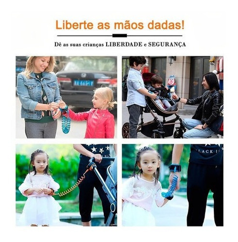 Pulseira Guia De Companhia Seguranca Para Criancas Coleira