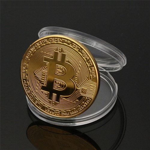 Bitcoin Moneda Lote 10 Criptomoneda Oro