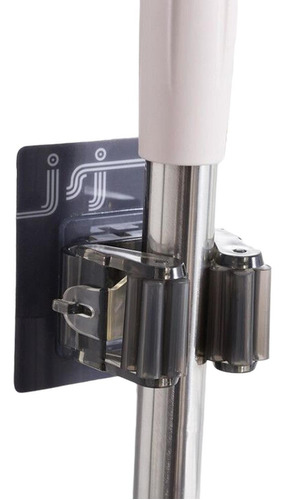 Imagen 1 de 10 de 5 Soportes Adhesivo Multiusos Escoba Trapeador Pared Colgar