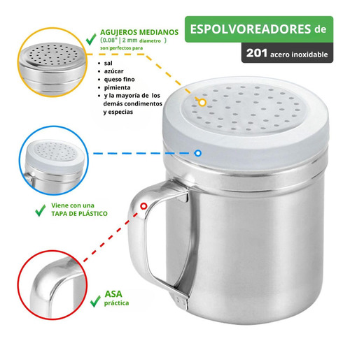 Set De 2 Saleros Pimenteros, Dispensadores De Condimentos,
