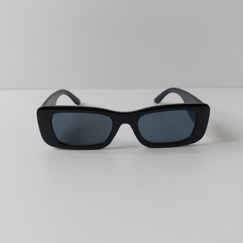Anteojos De Sol Rectángulo Importados Print Gafas Tendencia Lente Obscuro Varilla Combinado Con Marco Armazón Negro Brilloso Diseño Gafas Kendall