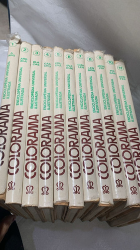 Livro - Coleçao Enciclopédia Colorama - 11 Volumes + Atlas Nao Acompanha - Enciclopédia Universal Ilustrada (Usado)