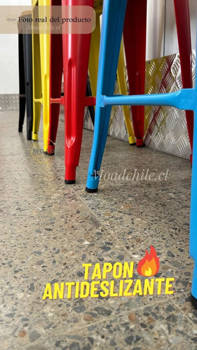Pack 2 Piso De Bar Tolix 77 Cm Altura