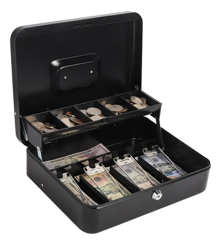 Caja De Dinero Grande Cerradura Caja Fuerte De Metal Ba...