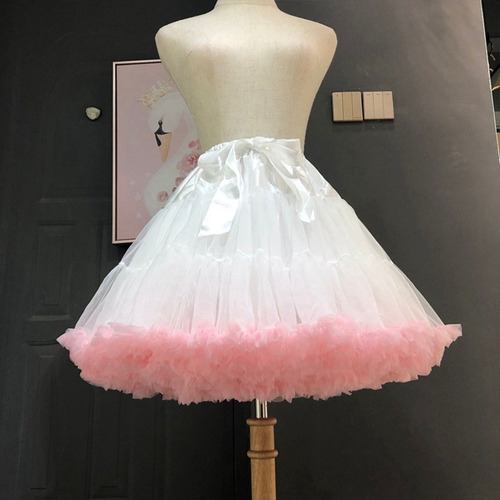 Enagua Para Mujer Lolita Cosplay Layered Ballet Tutú D New