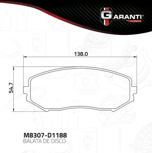 Jgo Balatas Del. Disco Suzuki Truck Grand Vitara 2006-2013