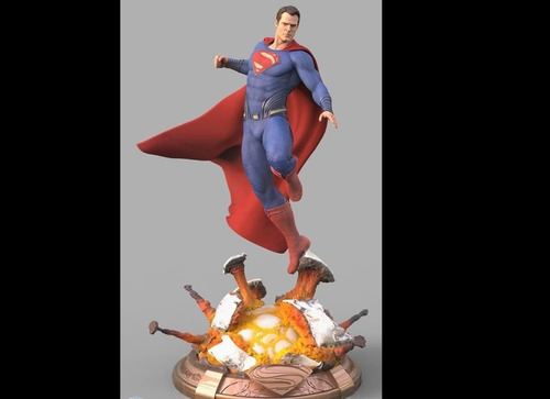 Superman Diorama Archivo Stl Para Impresion 3d