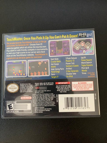Touchmaster Nintendo Ds (Usado)