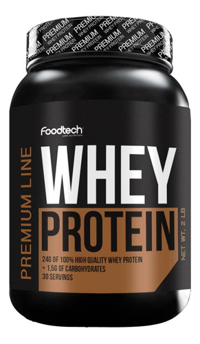 Whey Protein Premium Line 2 Lbs Foodtech Sabor Chocolate