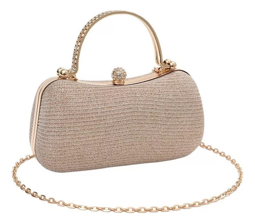 Bolso De Noche Elegante Para Fiesta De Mano Con Cadena Mujer