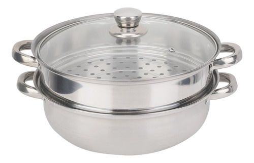 Panela De Aço Inoxidável Steamer De 27 Cm/11 Polegadas, Pane