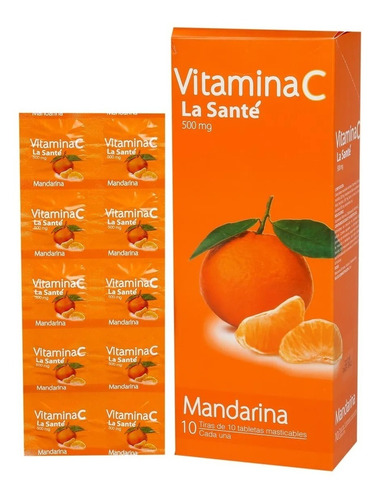 Vitamina C X 500 Mg Mandarina - Unidad a $391