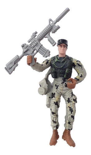 Soldados Articulados Grandes Set Kit Vehiculo Guerra Militar