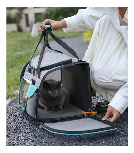 Bolso Transportador Para Mascota Viaje Mochila Transpirable Eshopangie