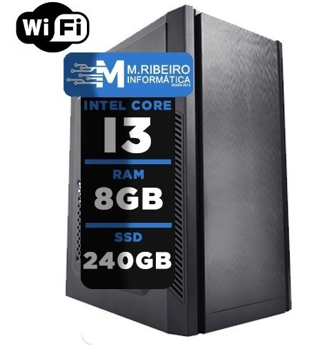 Imagem 1 de 8 de Computador Para Escritório E Home I3/8gb/ssd240-hdmi