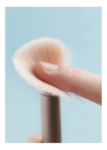 Brocha Mini Maquillaje Suave Set 8 Pz Sombra Ojos Cejas 10cm